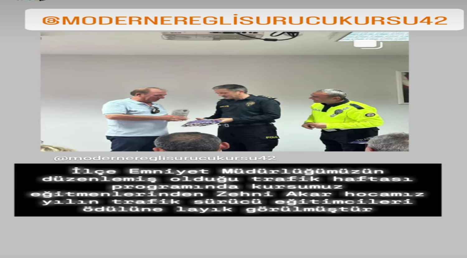 YILIN DİREKSİYON USTA ÖĞRETİCİ ÖDÜLÜ